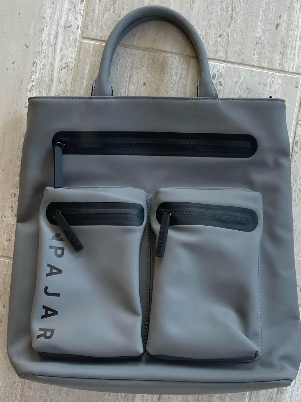 Gray Men’s Pajar Canada Water Resistant Tote Bag with Detachable Strap
